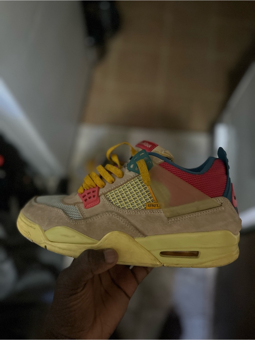 Jordan 4 Union Guava